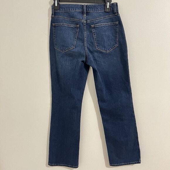 J Crew Jeans Size 24 Mid Rise Flare Crop Button Fly All Day Stretch Casual Denim - Picture 3 of 8